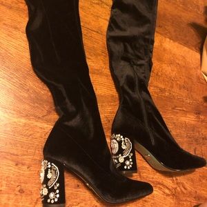 Betsy Johnson over the knee boots